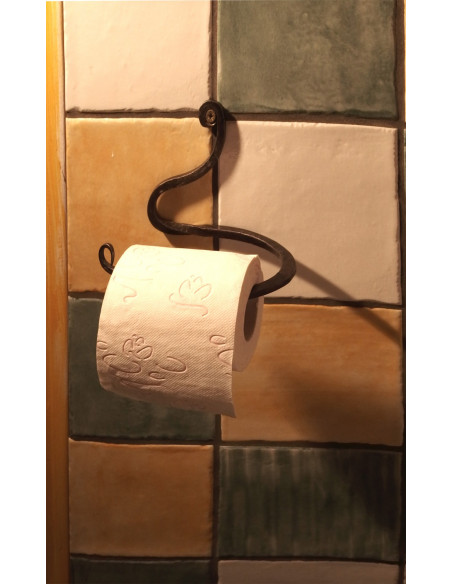 Dérouleur papier toilette en fer forgé main REFLET