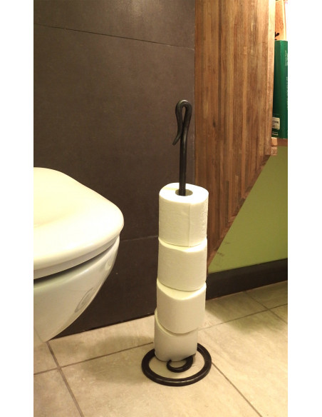 Distributeur papier toilette en fer forgé main KYRIELLE