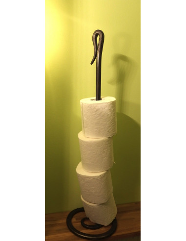 Distributeur papier toilette en fer forgé main KYRIELLE