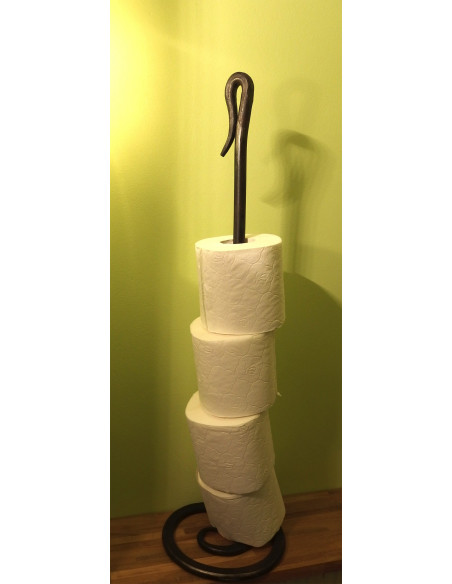 Distributeur papier toilette en fer forgé main KYRIELLE