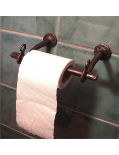 Porte papier toilette en fer forgé main ABYSS
