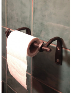 Dérouleur papier toilette en fer forgé main RELAX