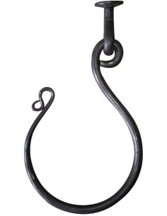 Porte serviette en fer forgé main