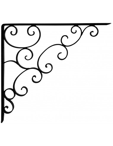 Équerre/potence murale en fer forgé main ELEGANCE