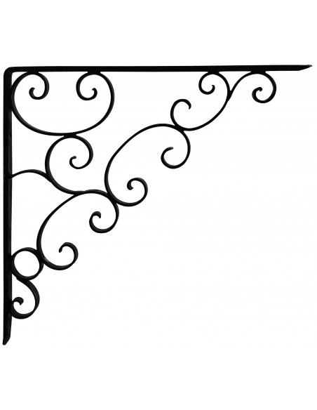 Équerre/potence murale en fer forgé main ELEGANCE