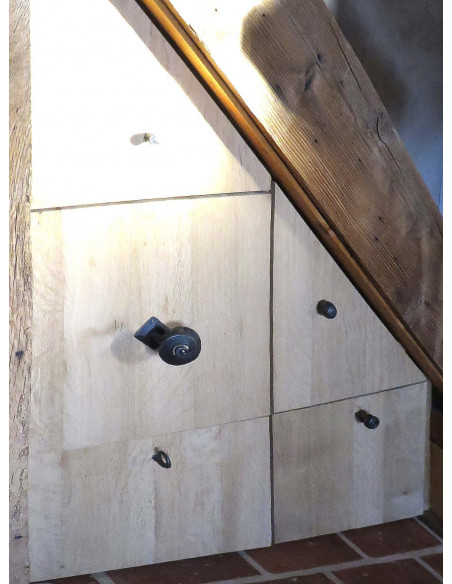 Bouton de porte en fer forgé main GARGOUILLE