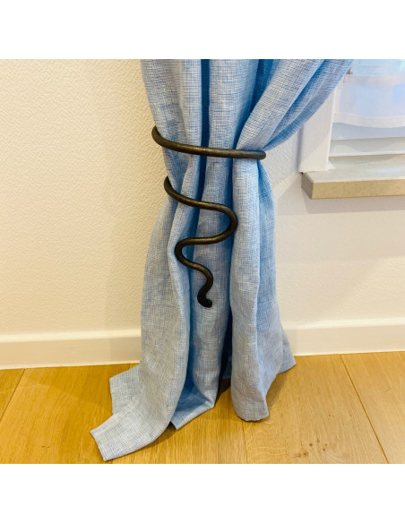 Embrasse rideau en fer forgé main VOLUBILIS