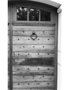 Heurtoir de porte en fer forgé main 2
