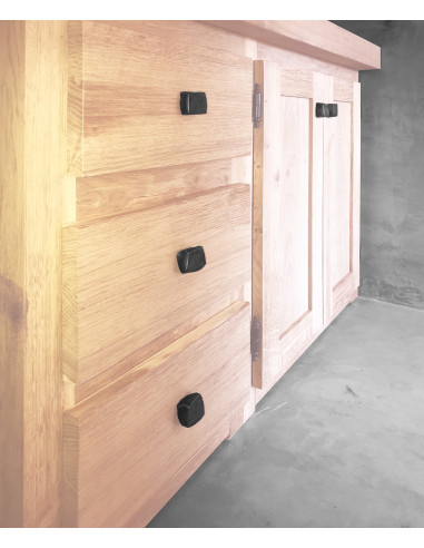 Poignée de meuble en fer forgé main Poignée de meuble en fer forgé main