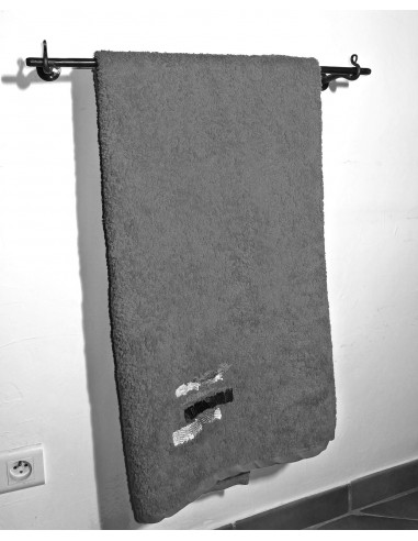 Porte serviette en fer forgé main MEDITATION
