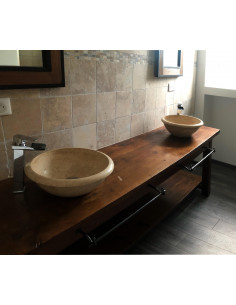 Porte serviette en fer forgé main 2