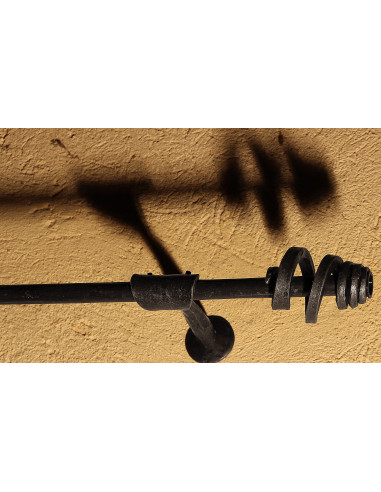 Embout Tringle à Rideau en fer forgé main VOLUBILIS