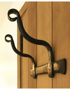Porte manteau en fer forgé main EDISON 2