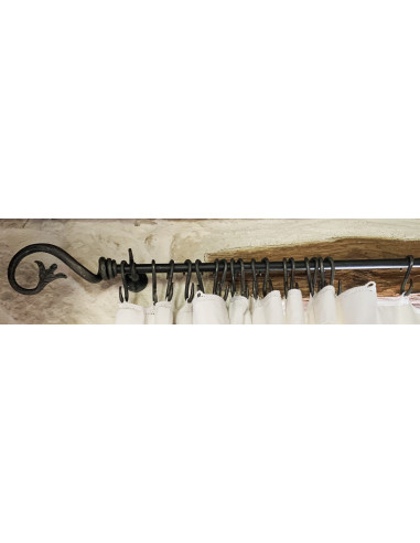 Anneau rideau en fer forgé main KAA