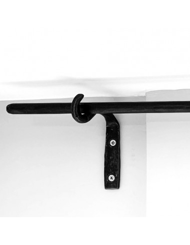 Support mural de Tringle à Rideau en fer forgé main Support mural de Tringle à Rideau en fer forgé main