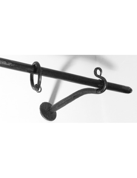 Tringle à Rideau en fer forgé main DROITE Tringle à Rideau en fer forgé main DROITE