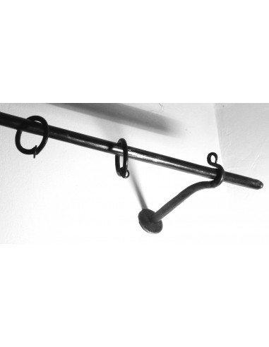 Tringle à Rideau en fer forgé main DROITE