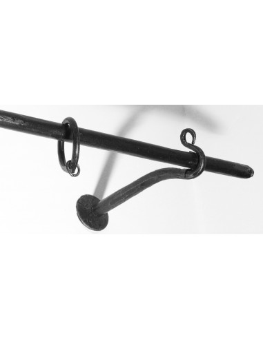 Tringle à Rideau en fer forgé main DROITE
