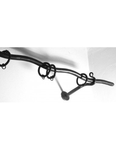 Tringle à Rideau ONDULÉE 300cm en fer forgé main