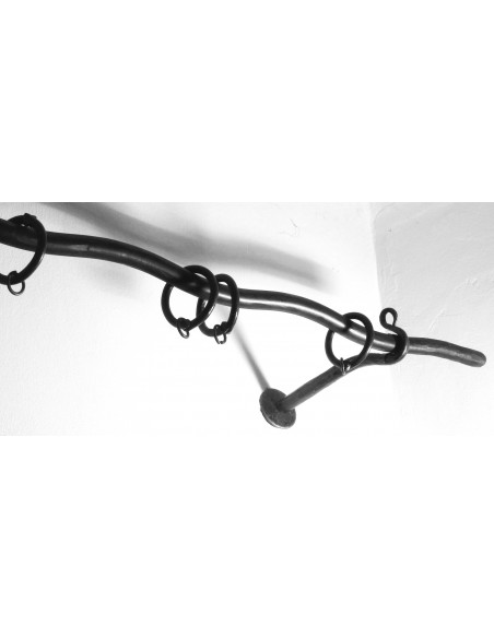 Tringle à Rideau ONDULÉE 300cm en fer forgé main