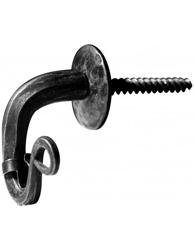 Support mural NAISSANCE tringle à rideau en fer forgé main