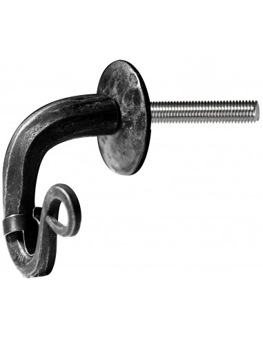 Support mural NAISSANCE tringle à rideau en fer forgé main