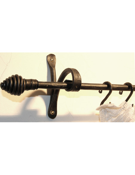 Anneau rideau en fer forgé main KAA