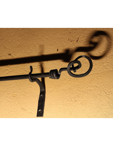 Embout Tringle à Rideau en fer forgé main