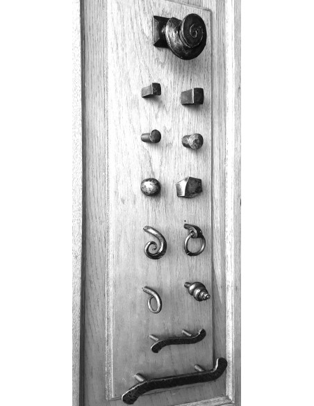 Bouton de meuble en fer forgé main ECLYPSE