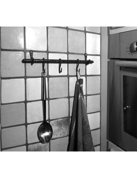 Barre de crédence en fer forgé main CANISTRELLI Barre de crédence en fer forgé main CANISTRELLI