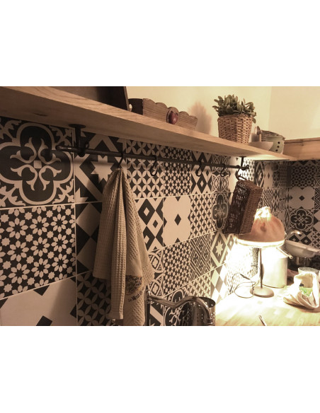 Barre de crédence en fer forgé main CANISTRELLI Barre de crédence en fer forgé main CANISTRELLI