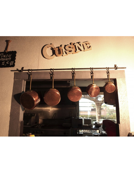 Barre de crédence en fer forgé main CANISTRELLI Barre de crédence en fer forgé main CANISTRELLI